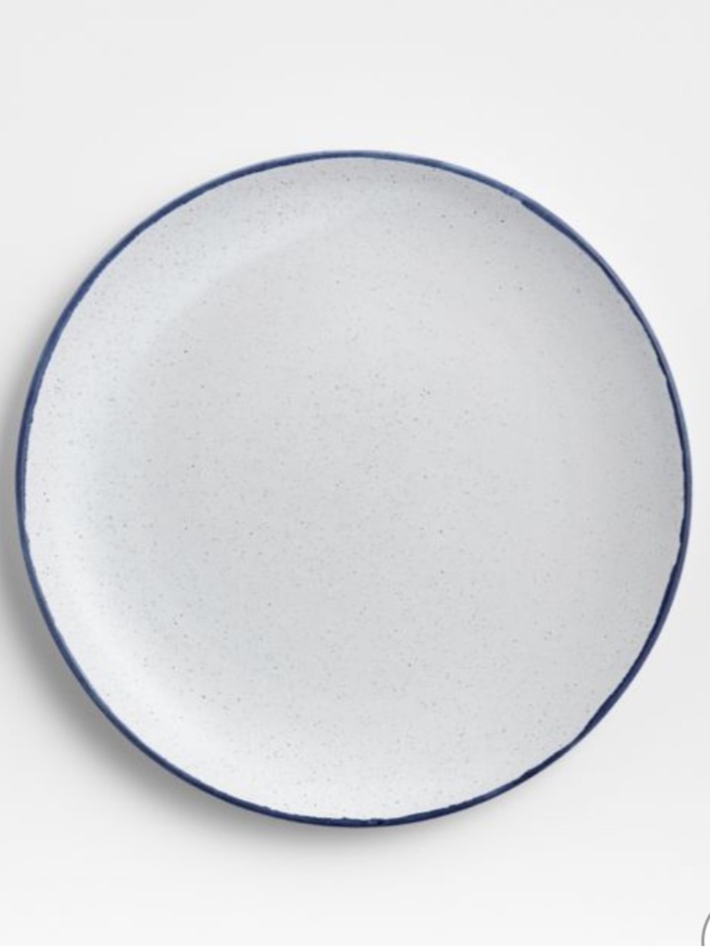 New! Crate&Barrel Lina Matte Blue Stripe Salad Plate